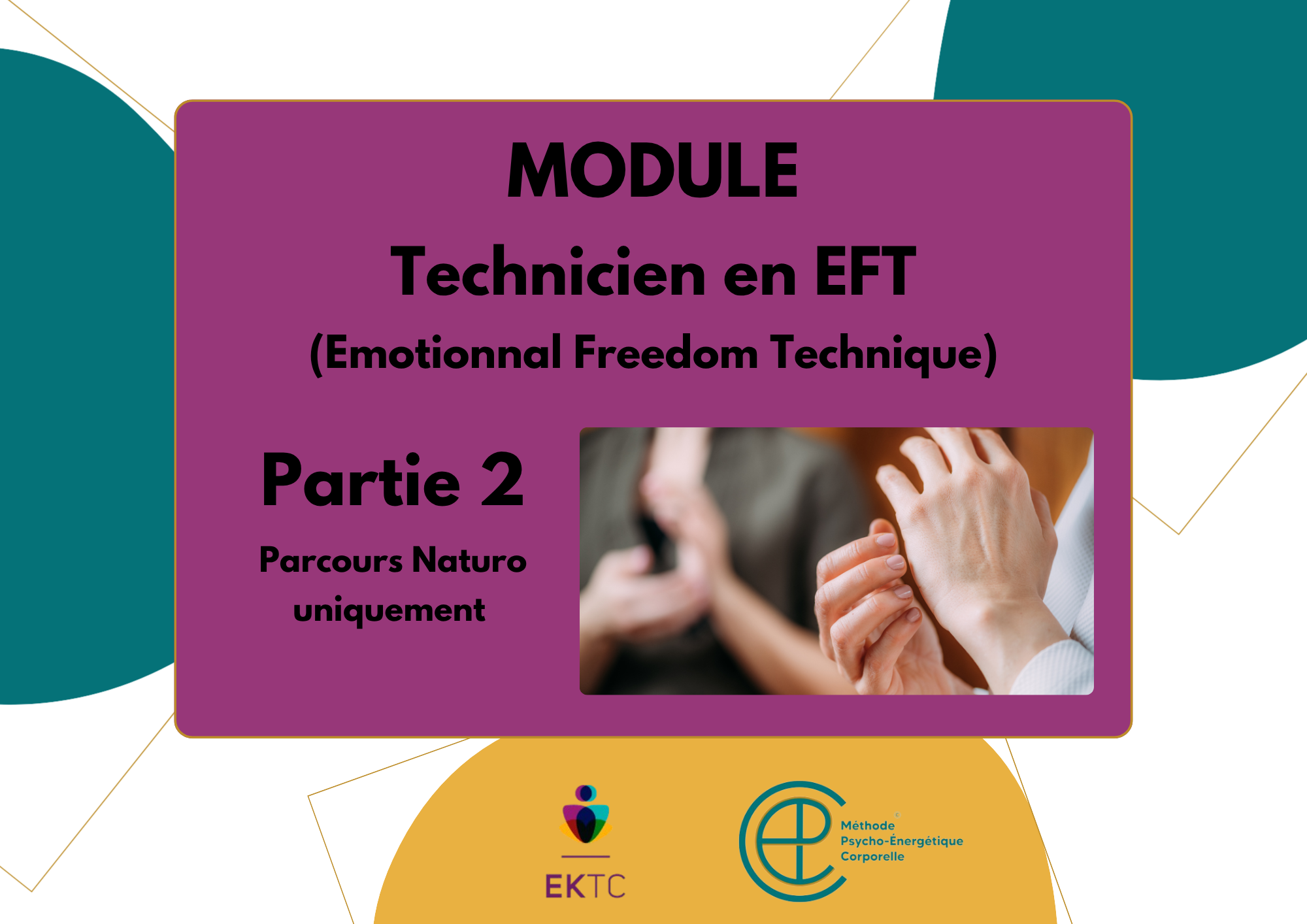 Technicien en EFT – Partie 2 (Parcours naturo uniquement) – Tarif 235€